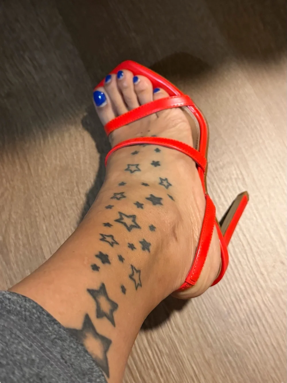 Steve Madden Bright Red Patent Strappy High Heels
